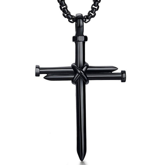 Iron Nail Cross Pendant – A Symbol of Strength & Faith 🙏